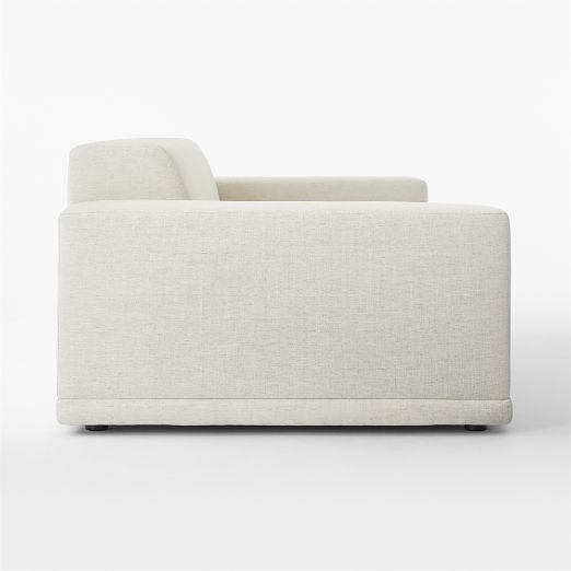 Faible 100" White Performance Fabric Sofa