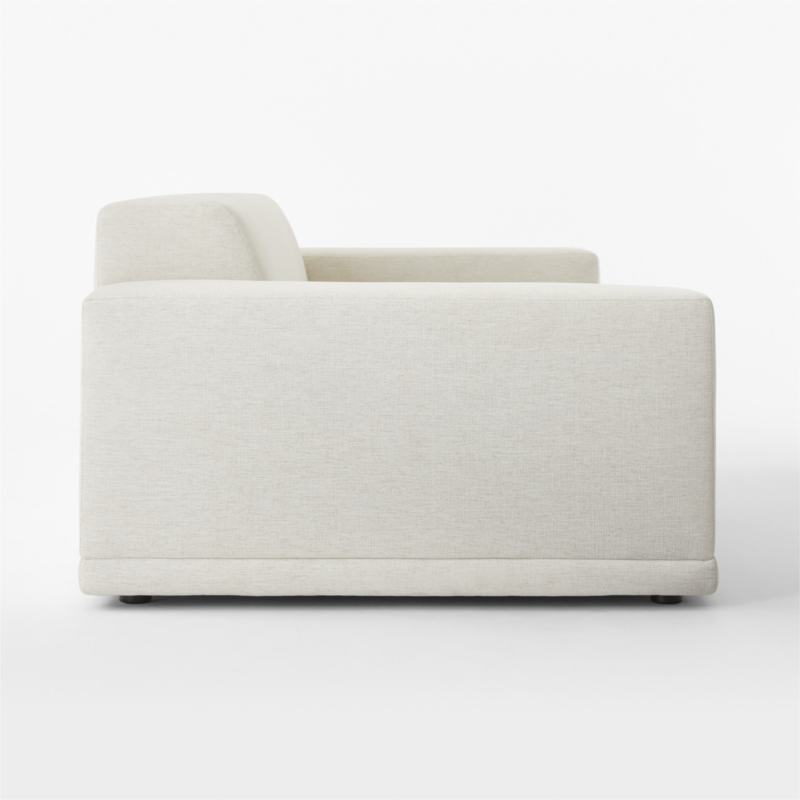 Faible 99" White Performance Deep Depth Fabric Sofa - image 6 of 11