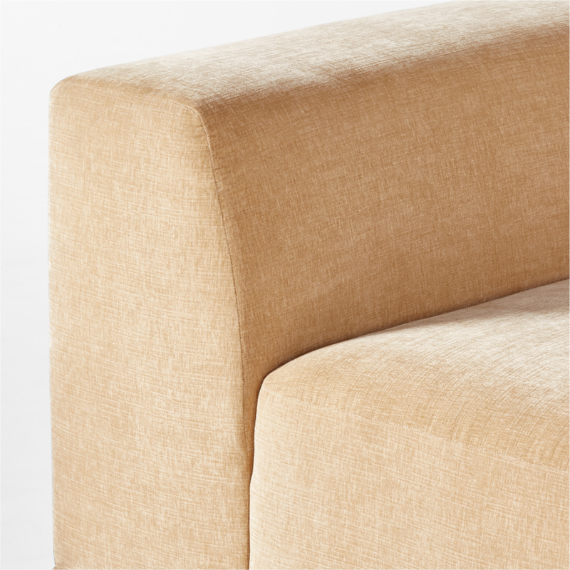 Faible Wheat Performance Chenille Deep Depth Armless Chair - image 6 of 8