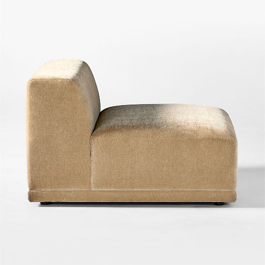 Faible Wheat Performance Velvet Armless Chair