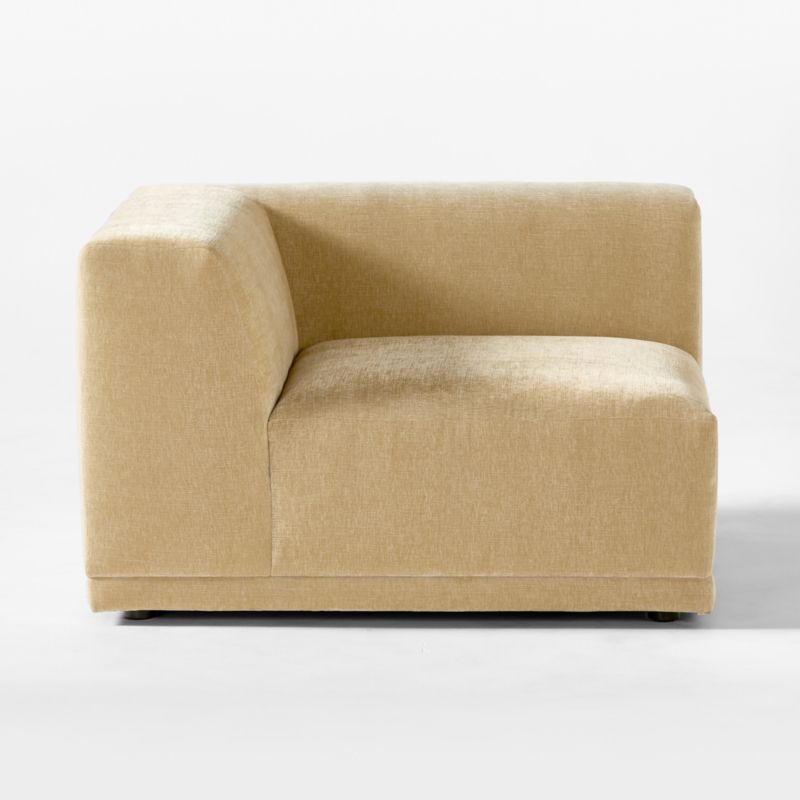 Faible Wheat Performance Velvet Corner Chair - image 6 of 9