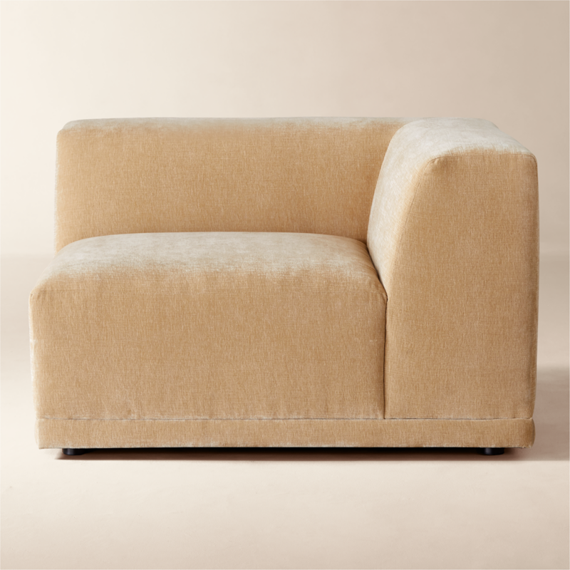 Faible Wheat Performance Chenille Deep Depth Corner Chair - image 0 of 8