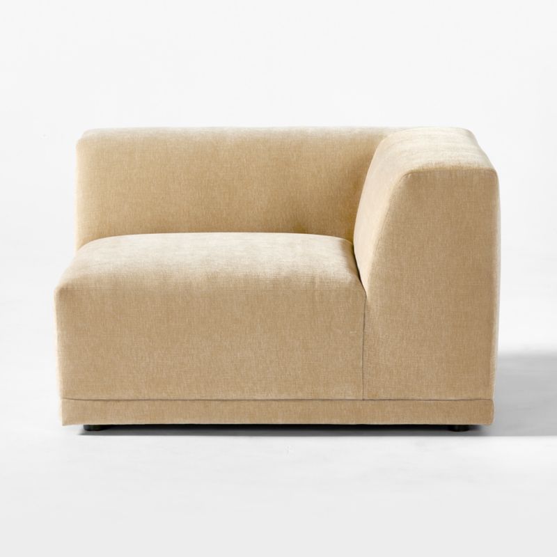 Faible Wheat Performance Velvet Corner Chair - image 4 of 9