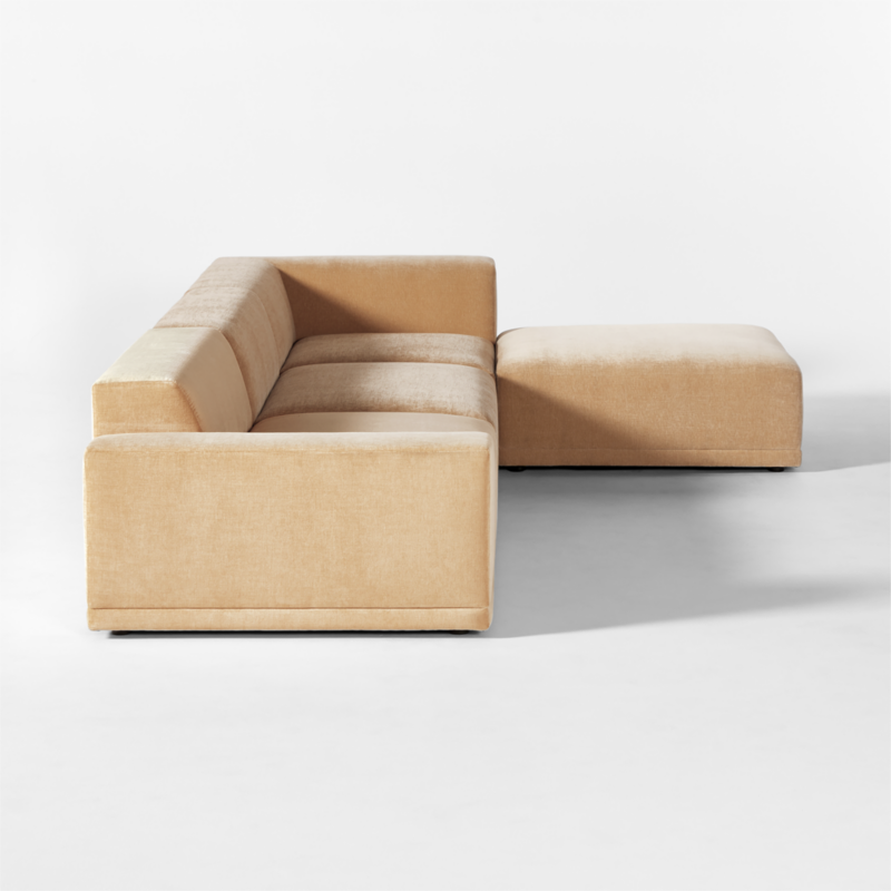 Faible 4-Piece Wheat Performance Chenille Deep Depth Sectional Sofa with Left-Arm - image 6 of 14