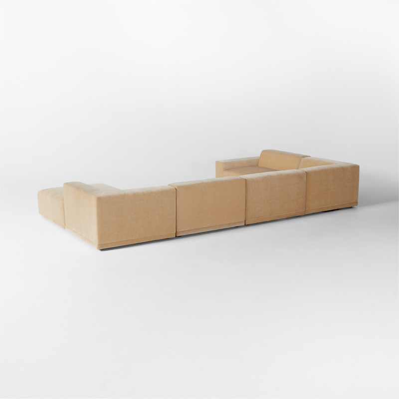 Faible 6-Piece U-Shaped Wheat Performance Chenille Deep Depth Sectional Sofa with Left-Arm - image 7 of 13