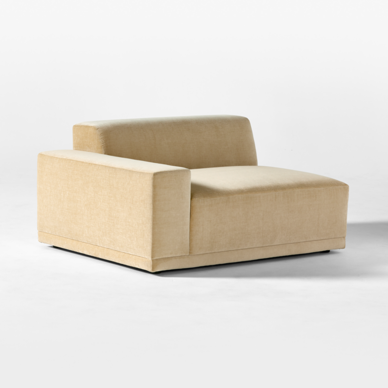 Faible Wheat Performance Chenille Deep Depth Left-Arm Chair - image 3 of 8