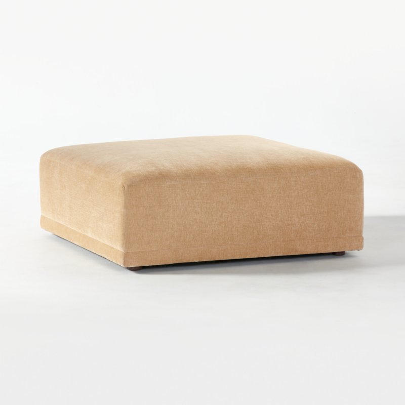 Faible Wheat Performance Chenille Deep Depth Ottoman - image 2 of 5