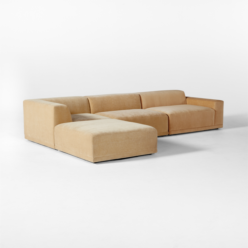 Faible 4-Piece Wheat Performance Chenille Deep Depth Sectional Sofa with Right-Arm - image 5 of 13
