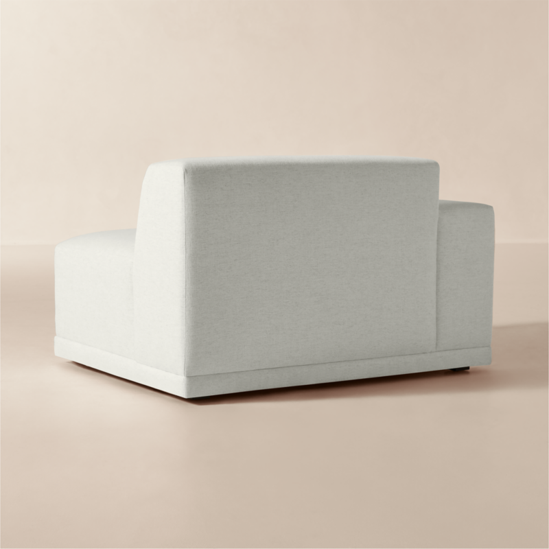Faible White Performance Linen Standard Depth Left-Arm Chair - image 5 of 10