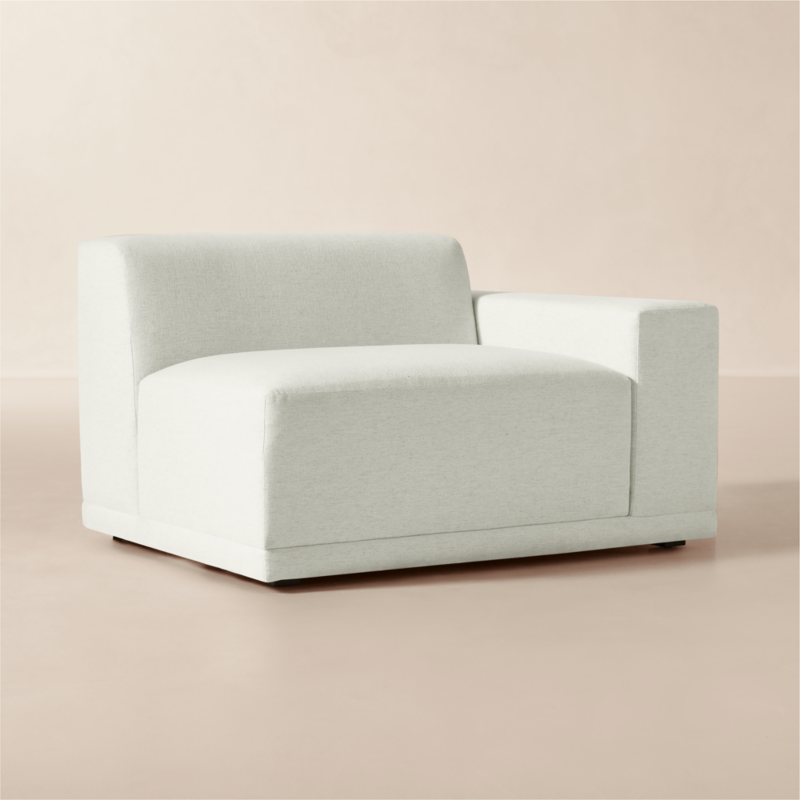 Faible White Performance Linen Standard Depth Right-Arm Chair - image 2 of 9