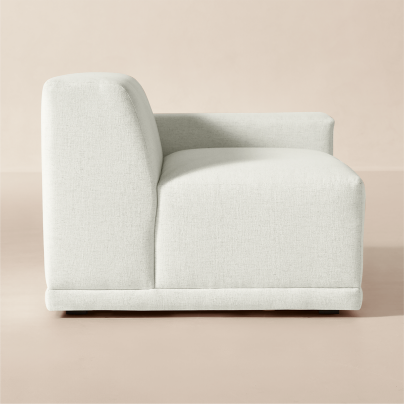 Faible White Performance Linen Standard Depth Right-Arm Chair - image 3 of 9