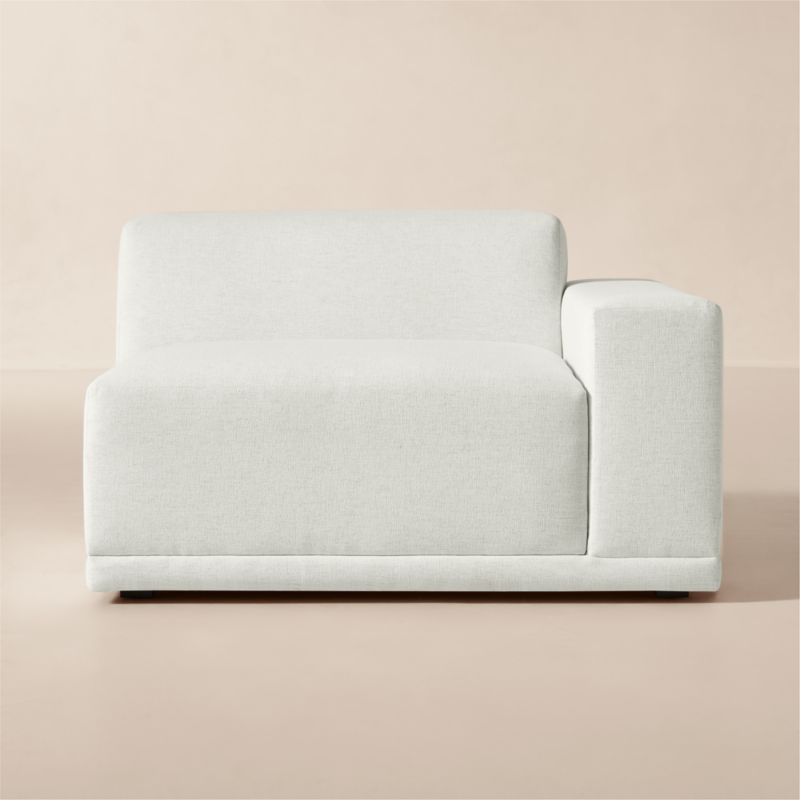 Faible White Performance Linen Standard Depth Right-Arm Chair - image 0 of 9