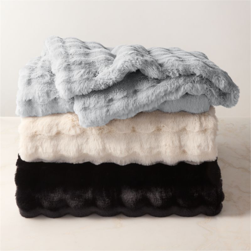 Cb2 fur throw sale