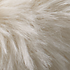 Farleigh Iced Blue Faux Fur Throw Pillow with Feather-Down Insert 20"x20"