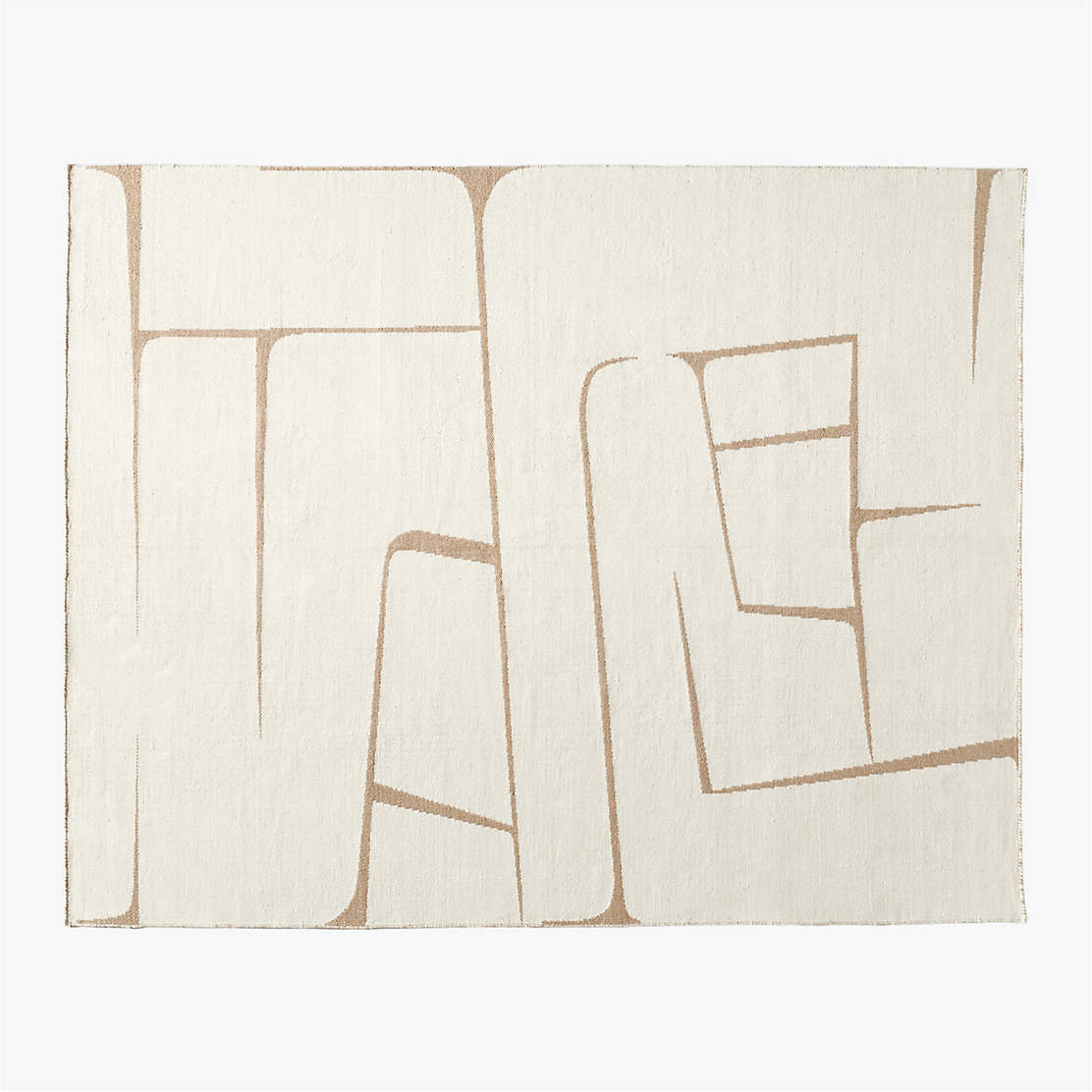 Faro Modern Handwoven Performance White and Natural Indoor/Outdoor Area ...