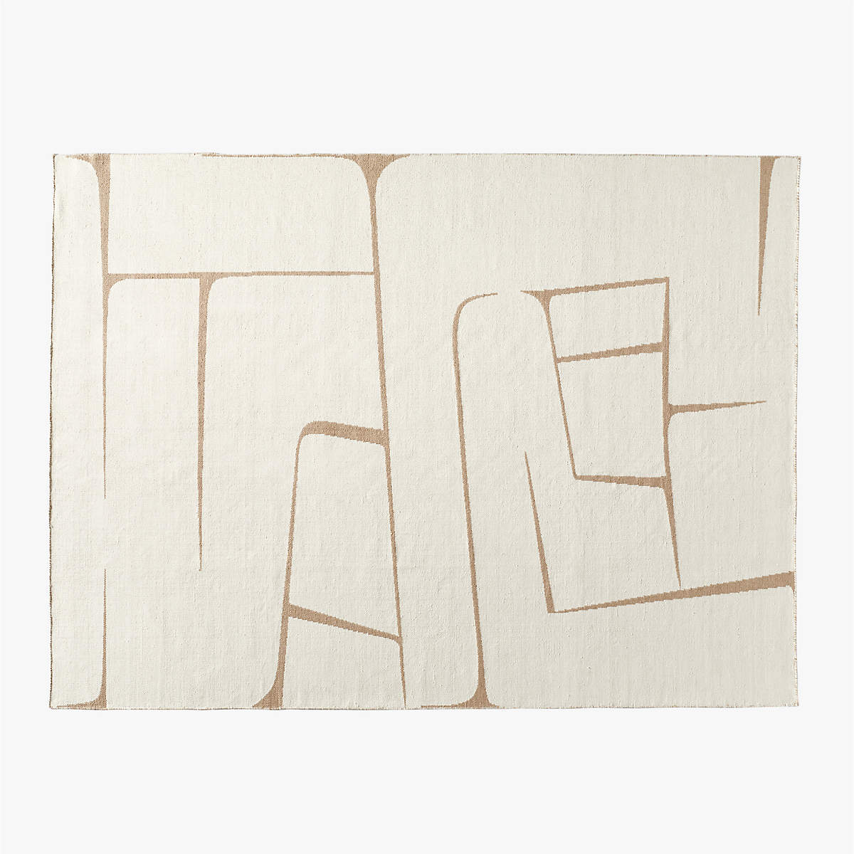 Faro Modern Handwoven Performance White and Natural Indoor/Outdoor Area