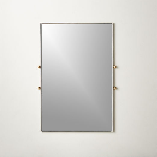 Farren Polished Stainless Steel Wall Mirror 24''x36"