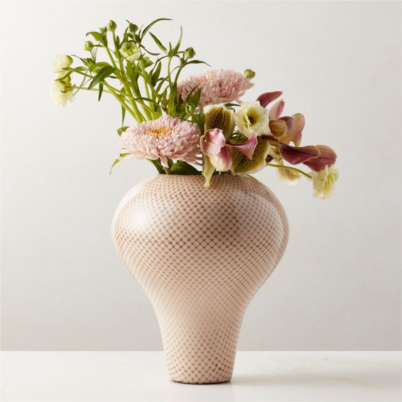 Fatalla White Terracotta Vase - image 0 of 8