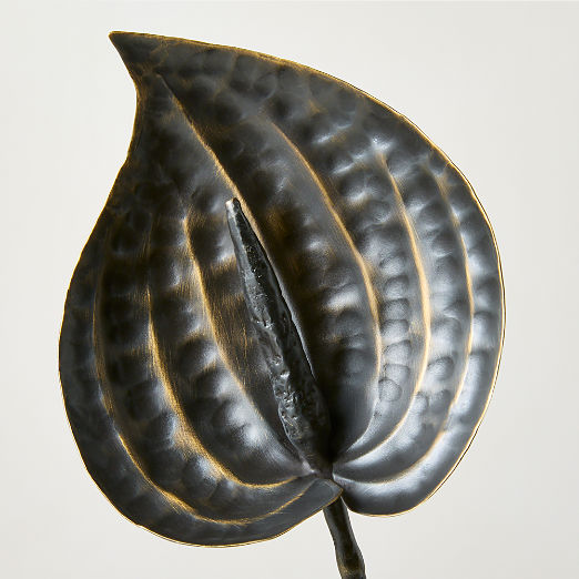 Brass Anthurium Stem 16"