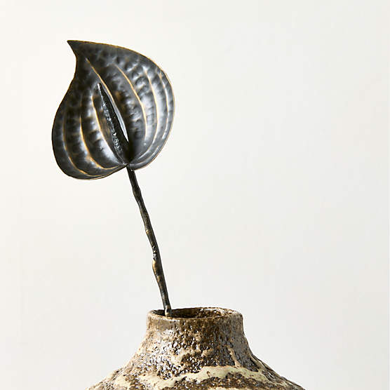 Brass Anthurium Stem 16"