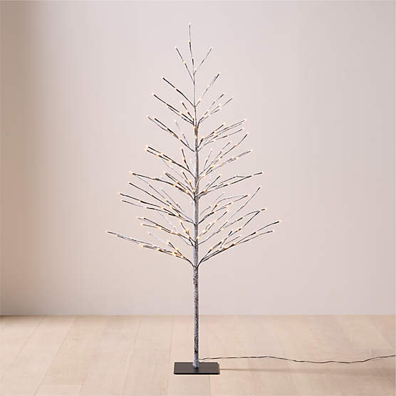 Faux Birch LED Tree 5'