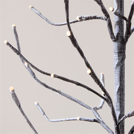 Faux Birch LED Tree 5'