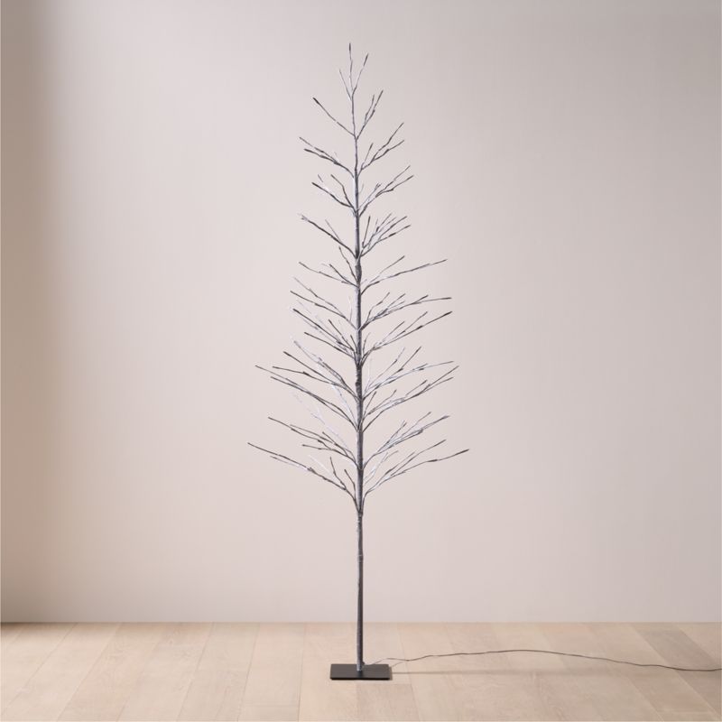 Faux Birch LED Tree 7' - image 2 of 6