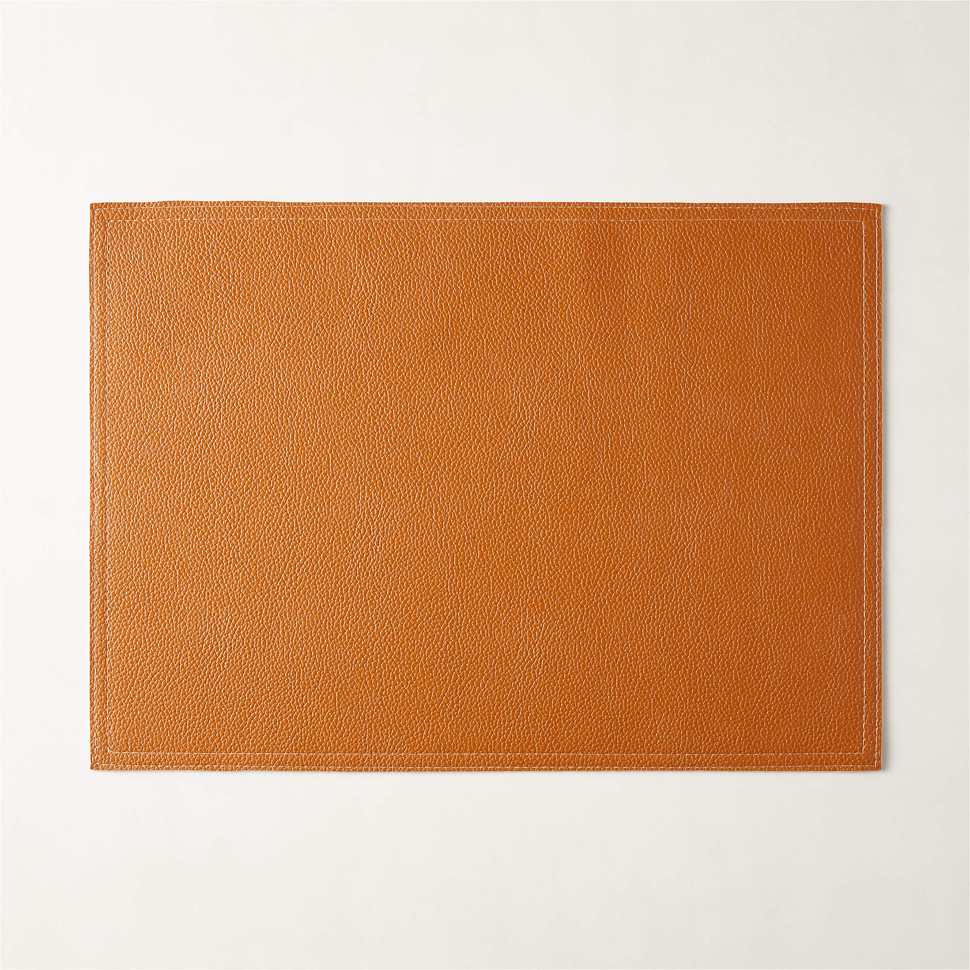 Modern Faux Brown Leather Placemat + Reviews CB2 Canada