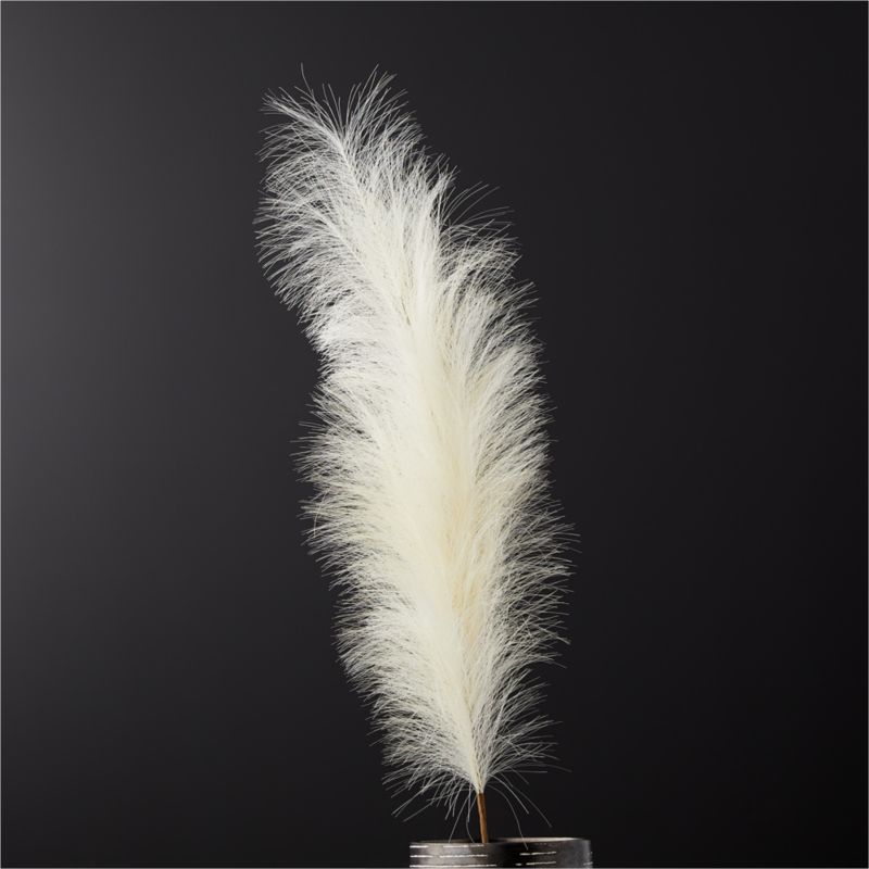 View Faux Pampas Grass Ivory Stem 39" details
