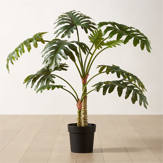 Faux Potted Philodendron Tree 4'