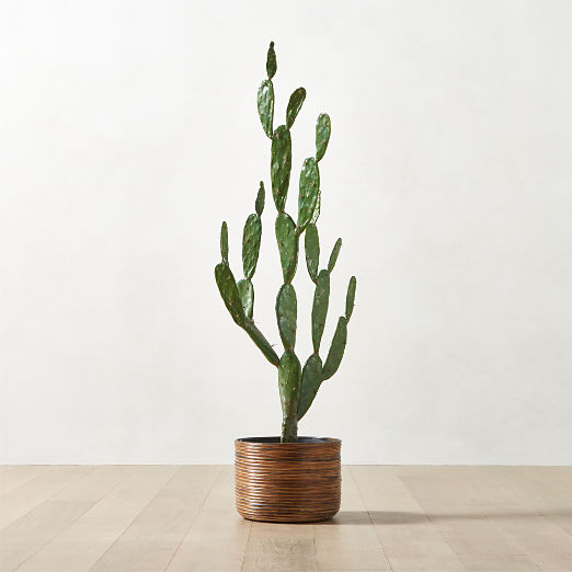 Faux Potted Cactus Plant 4'9''