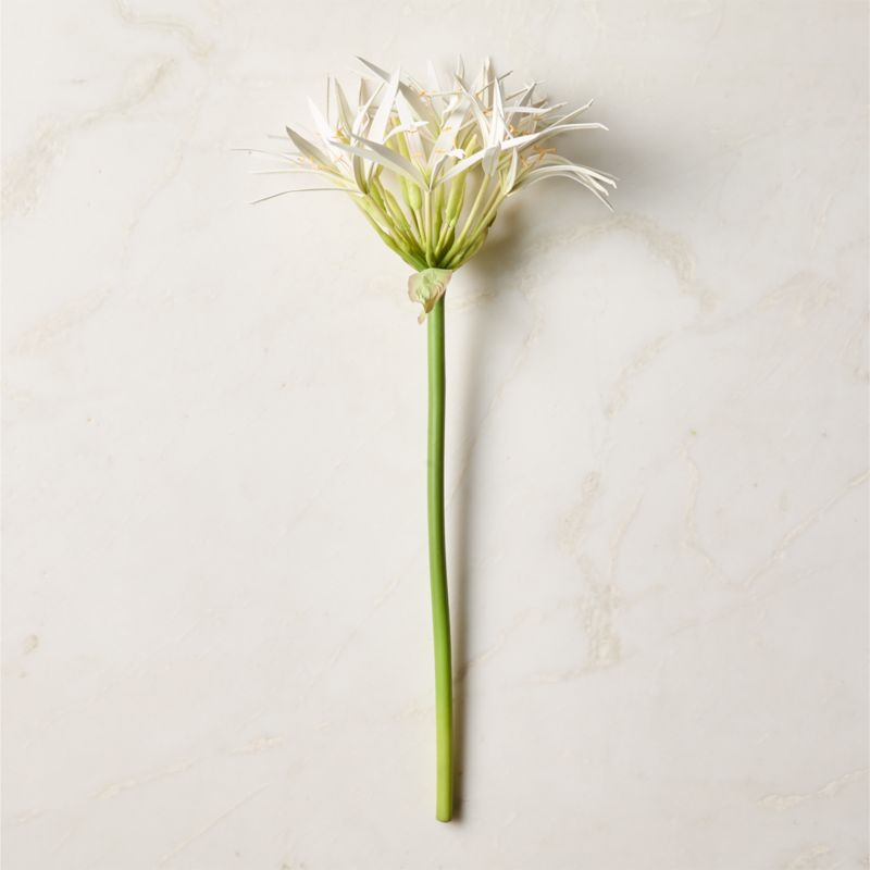 Faux White Spider Lily Stem 24" - image 2 of 4