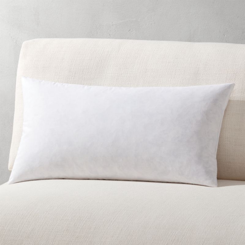 Feather-Down Lumbar Pillow Insert 23"x11" - image 0 of 2