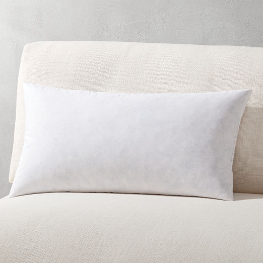 Feather-Down Lumbar Pillow Insert 23"x11"