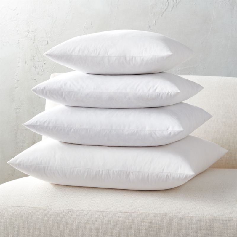 Feather Down Square Pillow Inserts Cb2