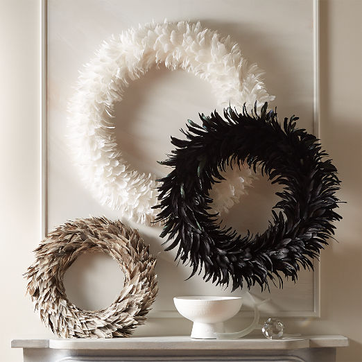 Modern Holiday Wreaths & Trees CB2