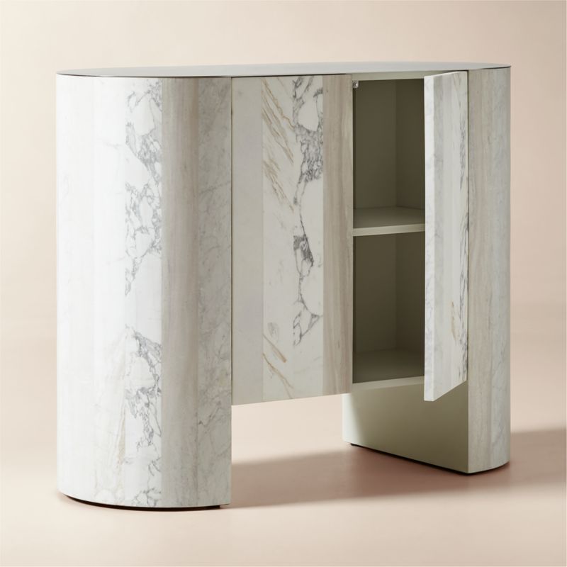 Fiera Marble Bar Cabinet - image 3 of 8