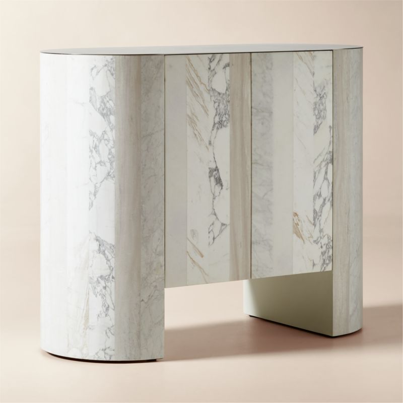 Fiera Marble Bar Cabinet - image 2 of 8