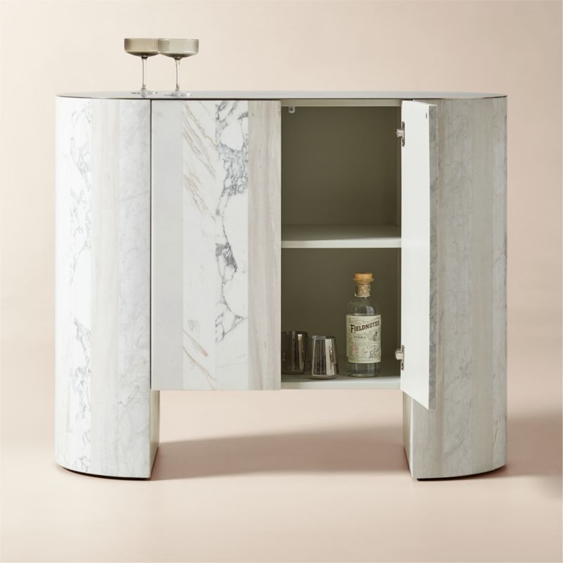 Fiera Marble Bar Cabinet - image 7 of 8