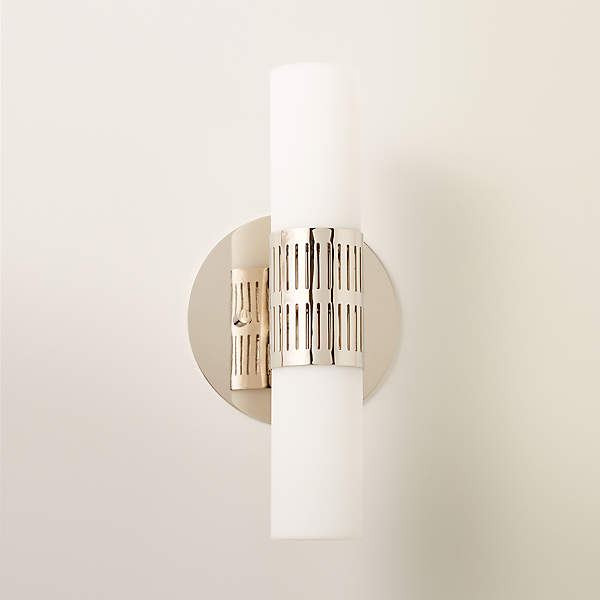 Brushed nickel deals sconces for bathroom