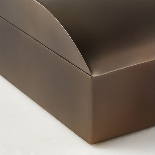 Finley Blackened Brass Storage Box with Lid Medium