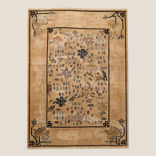 Fiora Hand-Knotted Light Brown New Zealand Wool Area Rug 10'x14'