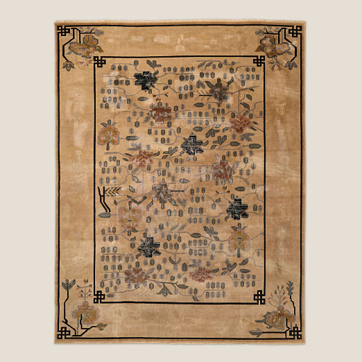 Fiora Hand-Knotted Light Brown New Zealand Wool Area Rug 12x15'