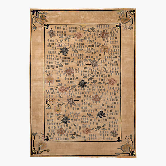 Fiora Hand-Knotted Light Brown New Zealand Wool Area Rug 13'x18'