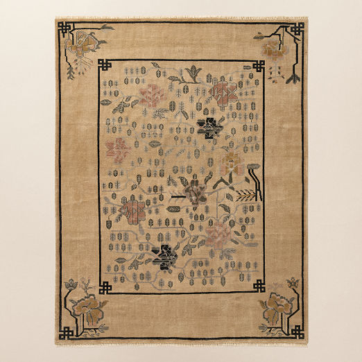 Fiora Hand-Knotted Light Brown New Zealand Wool Area Rug