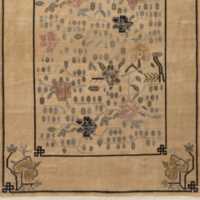 Fiora Hand-Knotted Distressed Light Brown New Zealand Wool Area Rug Swatch 12"x12"
