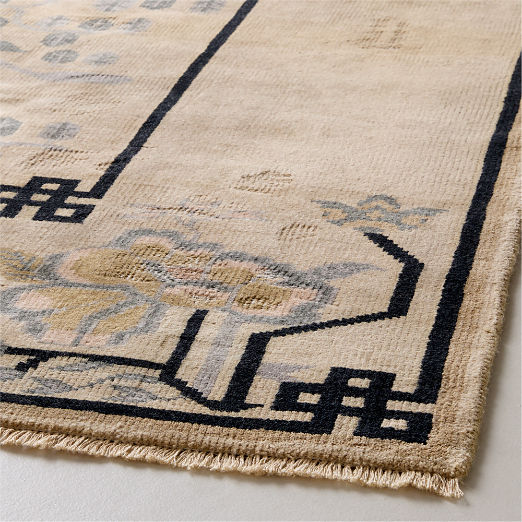 Fiora Hand-Knotted Light Brown New Zealand Wool Area Rug
