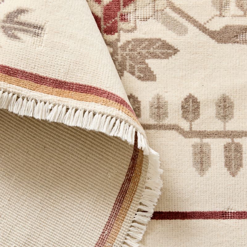 Fiora Hand-Knotted Warm White New Zealand Wool Area Rug 8'x10' - image 5 of 6