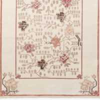 Fiora Hand-Knotted Warm White New Zealand Wool Area Rug Swatch 12"x12"