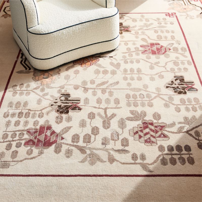 Fiora Hand-Knotted Warm White New Zealand Wool Area Rug 8'x10' - image 2 of 6